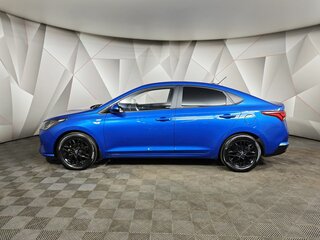 2021 Hyundai Solaris II Рестайлинг, синий, 1347000 рублей, вид 5