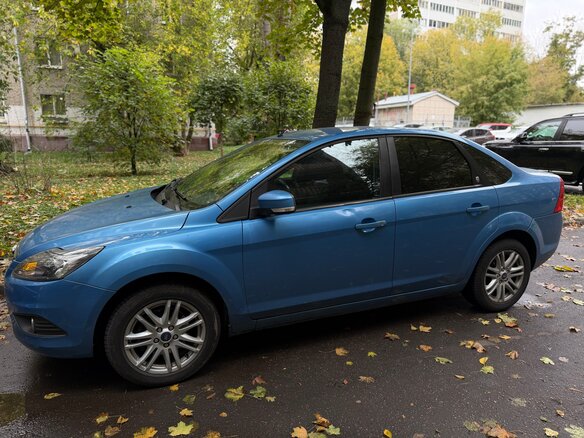 2008 Ford Focus II Рестайлинг, голубой, 445000 рублей - вид 4