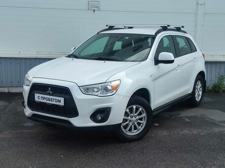 2014 Mitsubishi ASX I Рестайлинг, белый, 1070000 рублей, вид 2