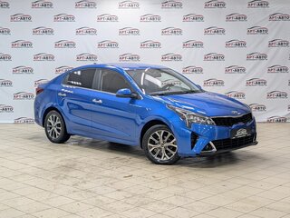 2021 Kia Rio IV Рестайлинг, синий, 1479000 рублей, вид 3
