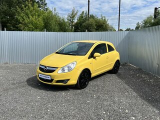 2007 Opel Corsa D, жёлтый, 210000 рублей, вид 1