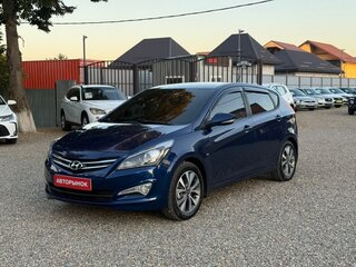 2016 Hyundai Solaris I Рестайлинг, синий, 900000 рублей, вид 3