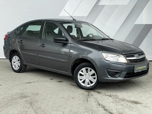 2018 Lada (ВАЗ) Granta I Рестайлинг, серый, 745000 рублей - вид 2