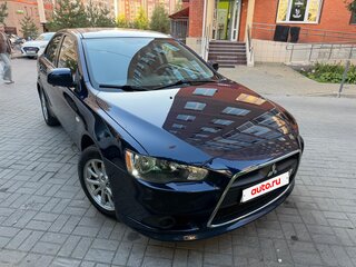 2012 Mitsubishi Lancer X Рестайлинг, синий, 910000 рублей, вид 4