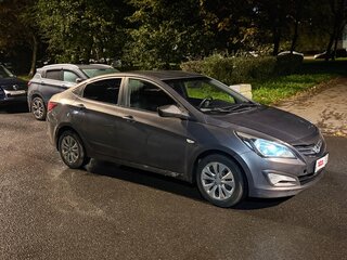 2016 Hyundai Solaris I Рестайлинг, серый, 449000 рублей, вид 2