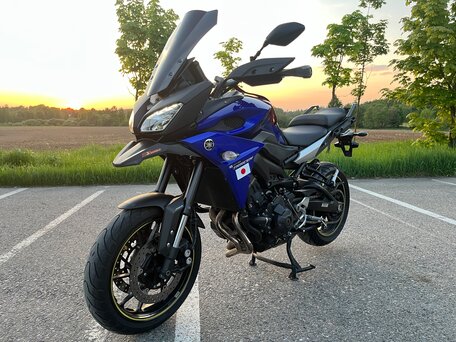 2017 Yamaha MT-09 Tracer (FJ-09), синий, 720000 рублей, вид 3