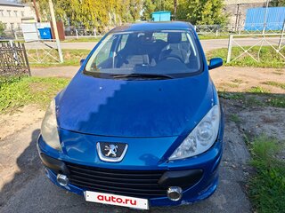 2007 Peugeot 307 I Рестайлинг, синий, 320000 рублей, вид 1