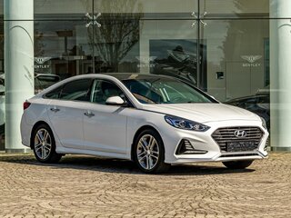 2018 Hyundai Sonata VII (LF) Рестайлинг, белый, 1545000 рублей, вид 3
