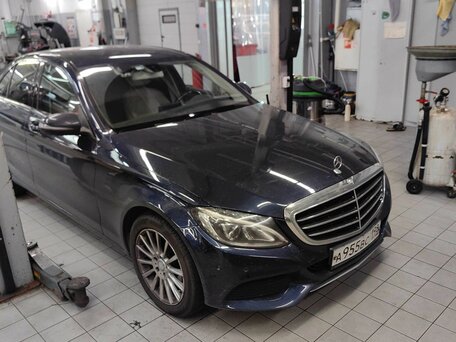 2017 Mercedes-Benz C-Класс 200 IV (W205), синий, 2399000 рублей, вид 4