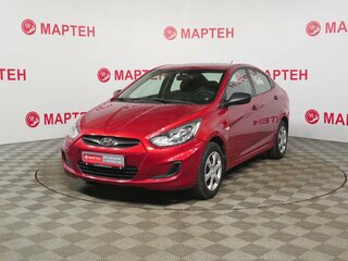 2011 Hyundai Solaris I, красный, 717000 рублей, вид 1