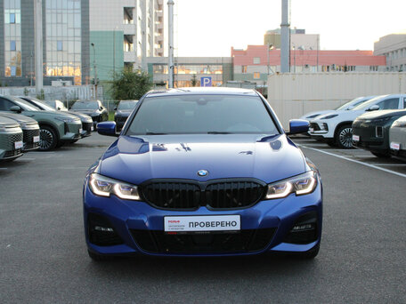 2021 BMW 3 серии 320i xDrive VII (G2x), синий, 3600000 рублей, вид 3