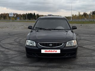 2004 Hyundai Accent ТагАЗ II, чёрный, 259000 рублей, вид 2