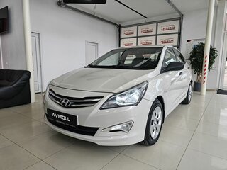 2015 Hyundai Solaris I Рестайлинг, бежевый, 1245000 рублей, вид 2