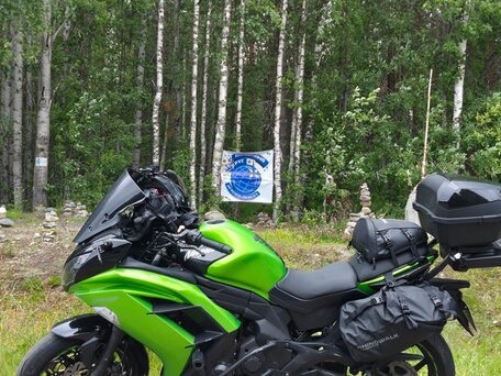2013 Kawasaki ER-6F (Ninja 650R), зелёный, 350000 рублей, вид 2
