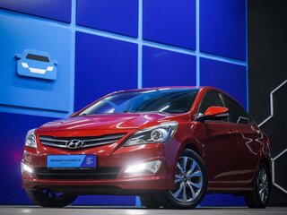 2014 Hyundai Solaris I Рестайлинг, красный, 970000 рублей, вид 1