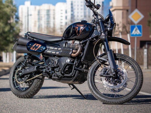 2019 Triumph Scrambler, чёрный, 1450000 рублей