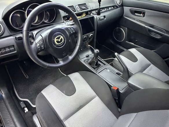 2007 Mazda 3 I (BK) Рестайлинг, синий, 500000 рублей - вид 8