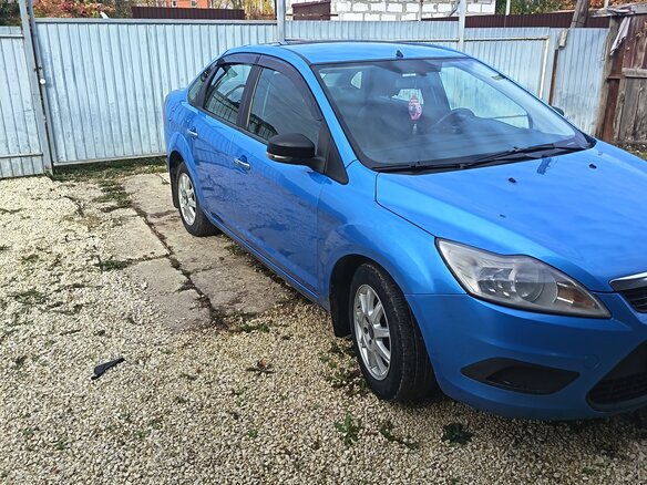 2008 Ford Focus II Рестайлинг, голубой, 460000 рублей - вид 4