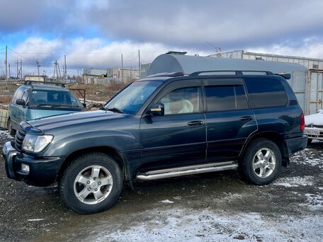 2003 Toyota Land Cruiser 100 Series Рестайлинг 1, чёрный, 2350000 рублей, вид 4