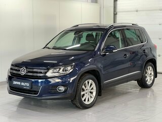 2014 Volkswagen Tiguan I Рестайлинг, синий, 1549000 рублей, вид 3
