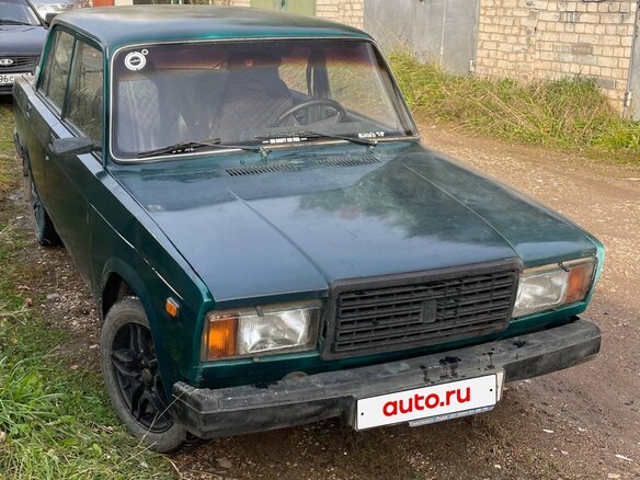 2007 Lada (ВАЗ) 2107, зелёный, 100000 рублей