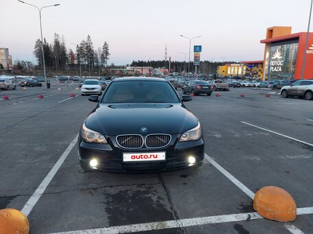 2006 BMW 5 серии 530i V (E60/E61), чёрный, 1300000 рублей, вид 2