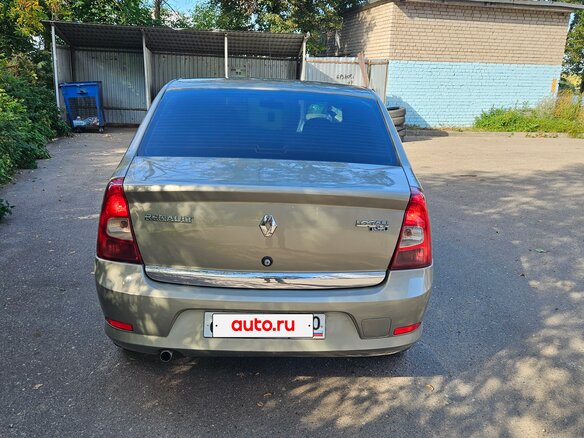 2012 Renault Logan I Рестайлинг, бежевый - вид 4