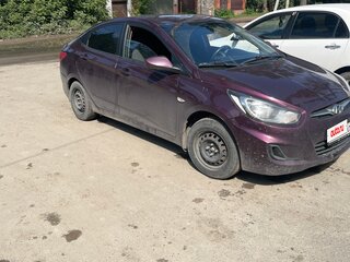 2014 Hyundai Solaris I, фиолетовый, 650000 рублей, вид 2