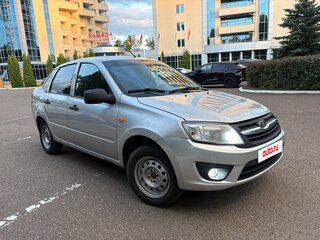 2014 Lada (ВАЗ) Granta I, серебристый, 290000 рублей, вид 3