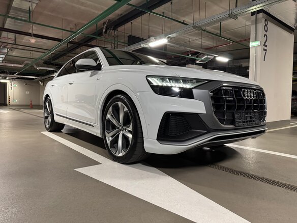 2020 Audi Q8 50 TDI I (4M), белый, 6250000 рублей - вид 15
