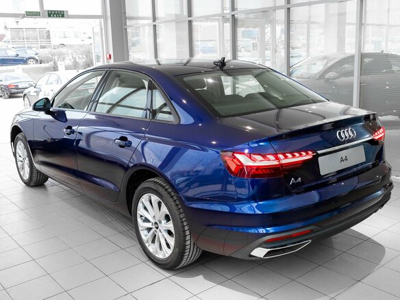 2021 Audi A4 35 TFSI V (B9) Рестайлинг, синий - вид 6