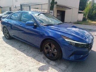 2020 Hyundai Elantra VII (CN7), синий, 1950000 рублей, вид 3