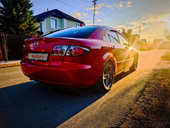 2007 Mazda 6 I (GG) Рестайлинг, красный, 650000 рублей - вид 1
