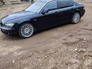 2006 BMW 7 серии 750i IV (E65/E66) Рестайлинг, чёрный, 1000000 рублей, вид 4