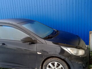2012 Hyundai Solaris I, чёрный, 505000 рублей, вид 4