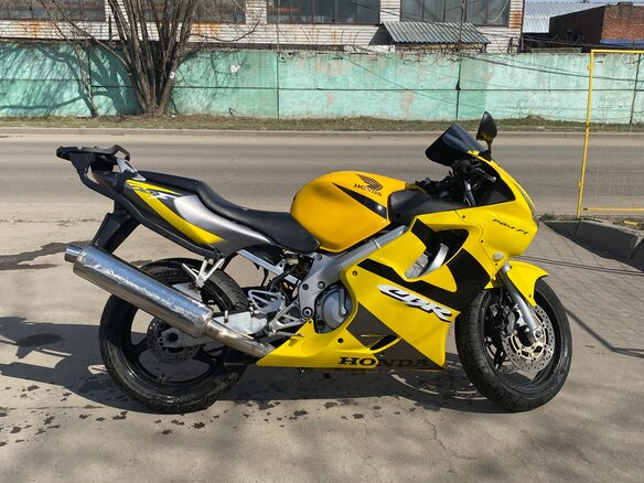 2002 Honda CBR 600F, жёлтый, 400000 рублей - вид 7