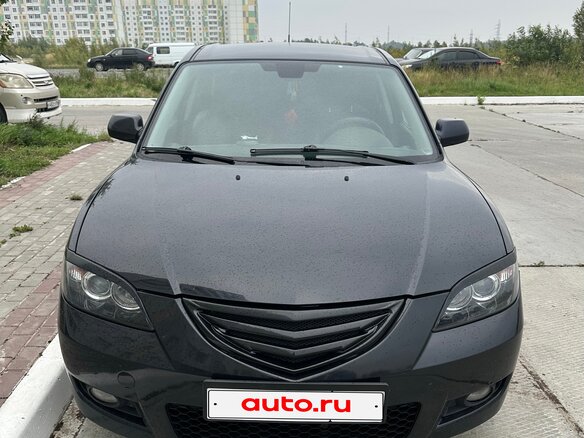 2008 Mazda 3 I (BK) Рестайлинг, чёрный