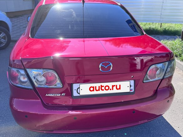 2006 Mazda 6 I (GG) Рестайлинг, красный, 550000 рублей - вид 3