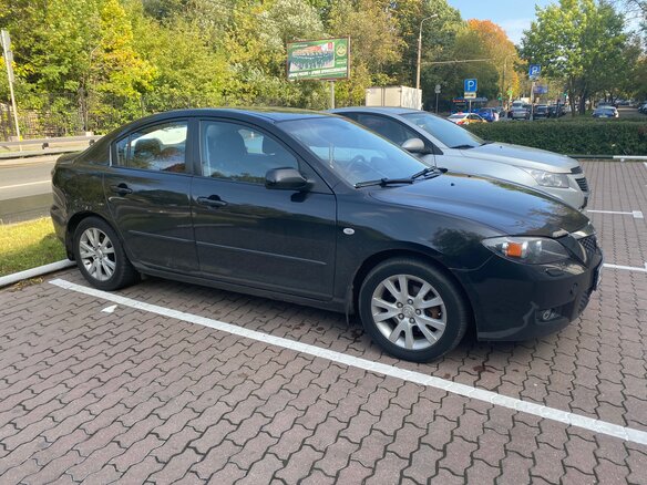 2007 Mazda 3 I (BK) Рестайлинг, чёрный - вид 3