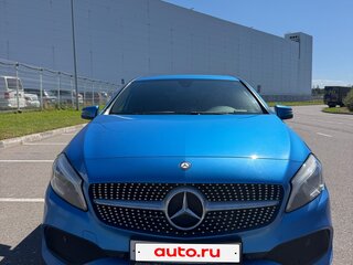 2016 Mercedes-Benz A-Класс 180 III (W176) Рестайлинг, голубой, 1550000 рублей, вид 1