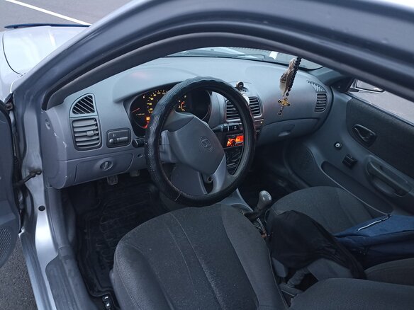2008 Hyundai Accent ТагАЗ II, серебристый, 360000 рублей - вид 7