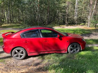 2005 Mazda 3 I (BK), красный, 580000 рублей, вид 3