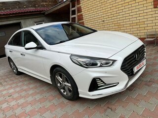 2018 Hyundai Sonata VII (LF) Рестайлинг, белый, 1830000 рублей, вид 2