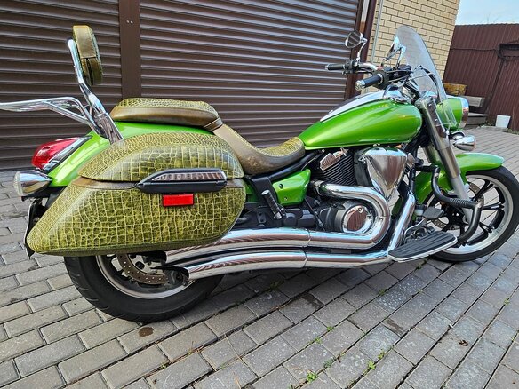 2009 Yamaha XVS950, зелёный, 500000 рублей - вид 2