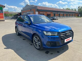 2016 Audi Q7 II (4M), синий, 3750000 рублей, вид 3