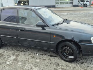 2007 Hyundai Accent ТагАЗ II, чёрный, 370000 рублей, вид 4