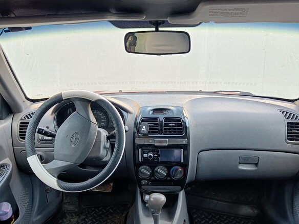 2005 Hyundai Accent ТагАЗ II, красный, 395000 рублей - вид 7