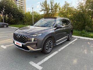2021 Hyundai Santa Fe IV Рестайлинг, серый, 3800000 рублей, вид 4