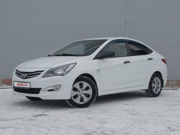 2015 Hyundai Solaris I Рестайлинг, белый, 1100000 рублей