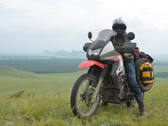 2008 Kawasaki KLR 650, красный